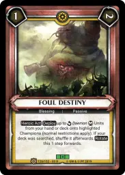 Foul Destiny - Foil